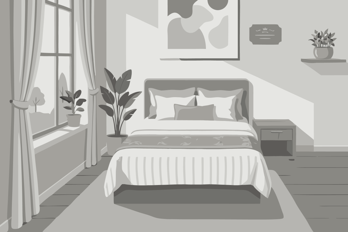 One-Bedroom Apartment with One King Bed and Kitchenette